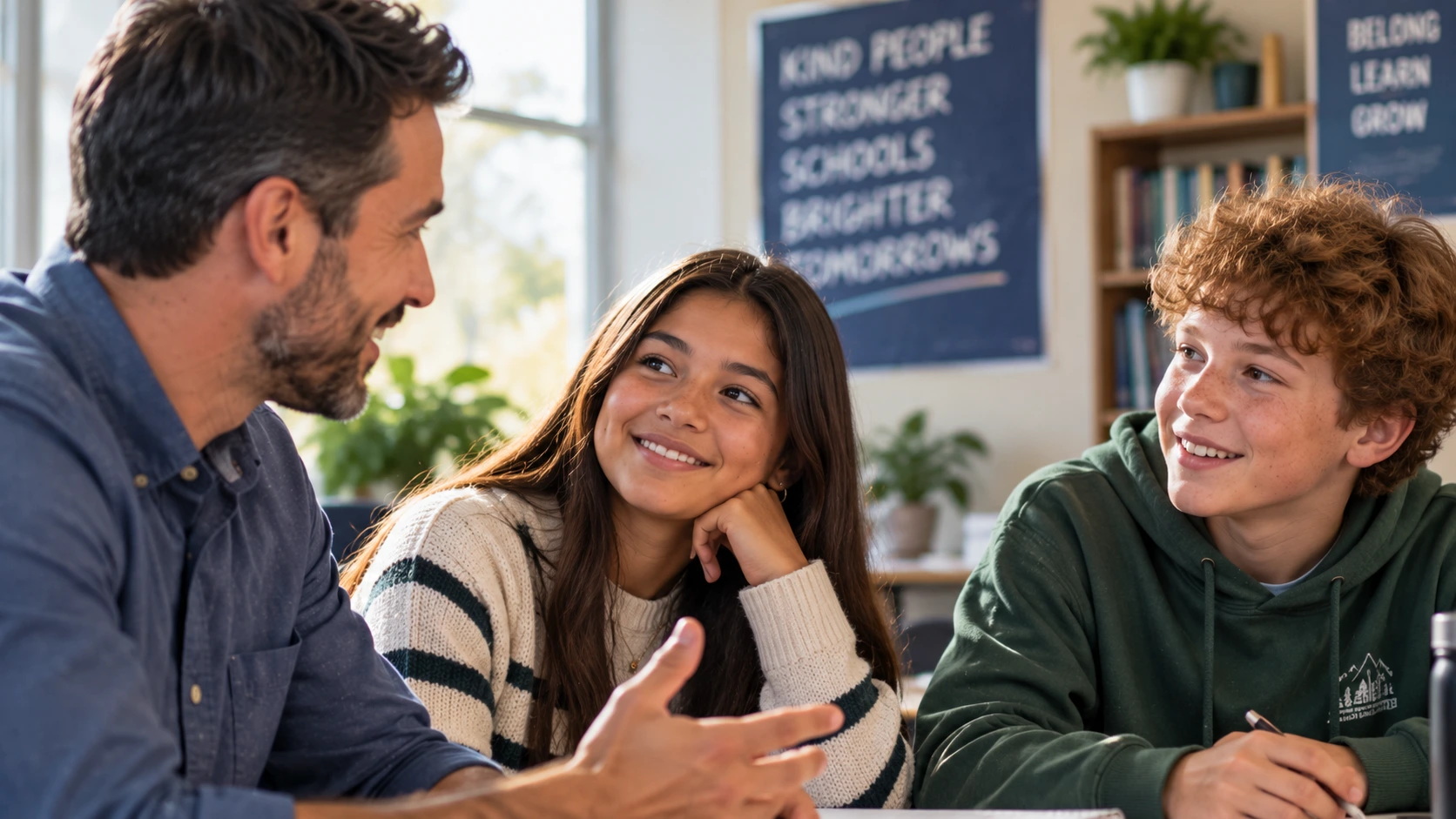 Students connecting with an ASAP mentor